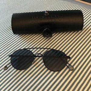 AHLEM Place de la Bastille Sunglasses in Matte Black